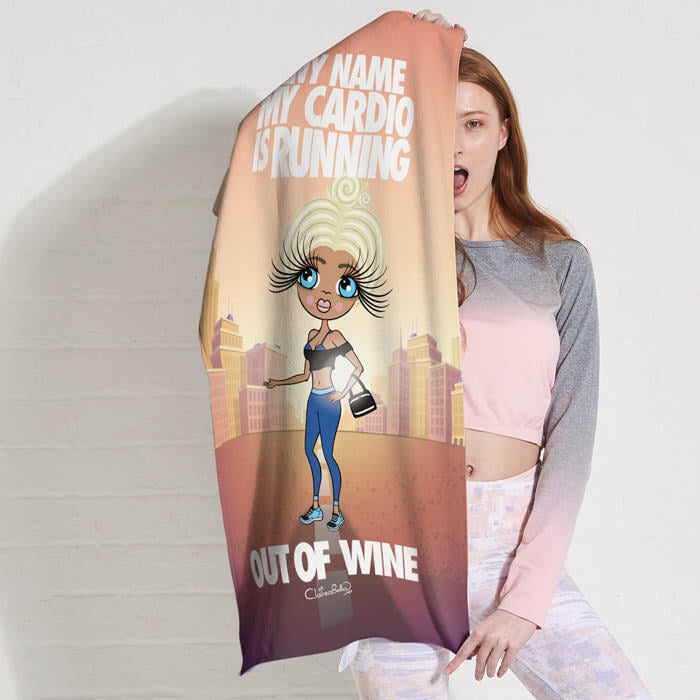 ClaireaBella Running Out Of Wine Gym Towel - Image 3