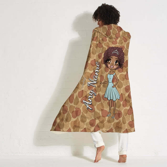 ClaireaBella Autumn Leaves Hooded Blanket - Image 7