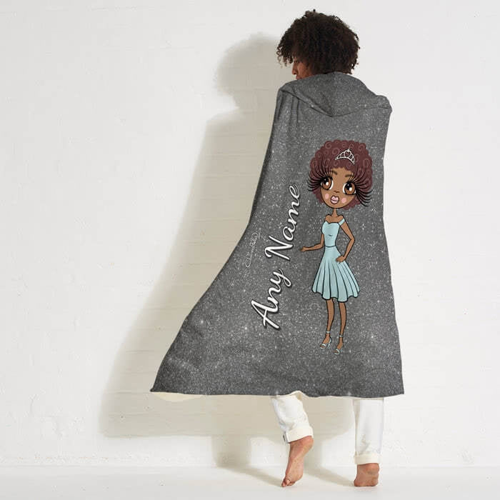 ClaireaBella Glitter Effect Hooded Blanket - Image 4