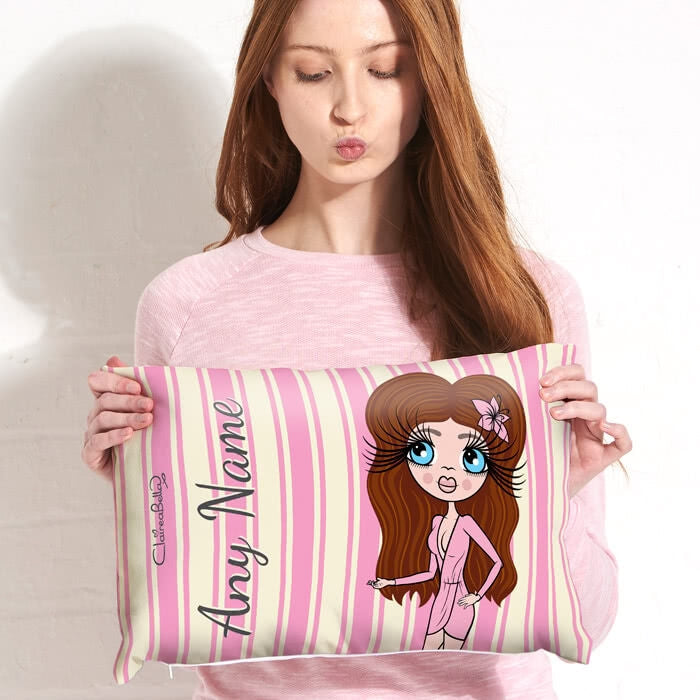 ClaireaBella Placement Cushion - Pink Stripe - Image 6
