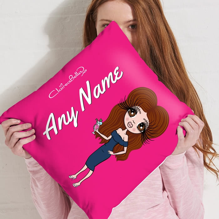 ClaireaBella Square Cushion - Hot Pink - Image 2