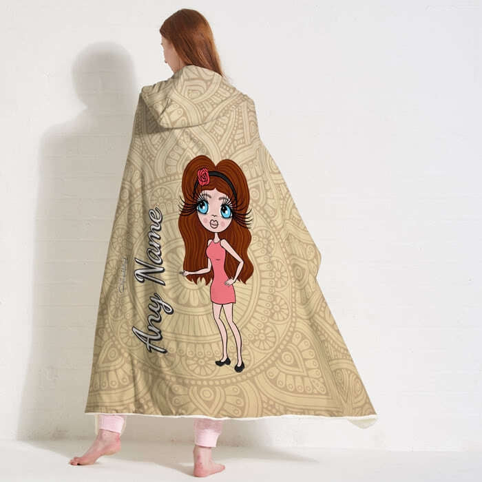 ClaireaBella Lace Print Hooded Blanket - Image 7