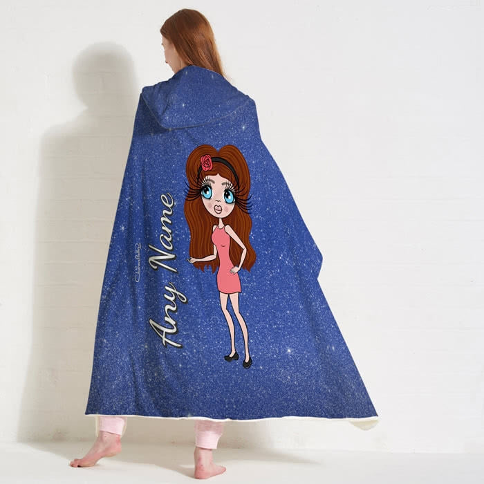ClaireaBella Glitter Effect Hooded Blanket - Image 7