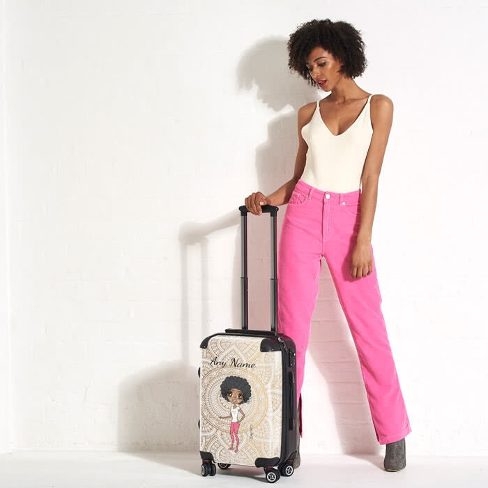 ClaireaBella Golden Lace Suitcase - Image 6