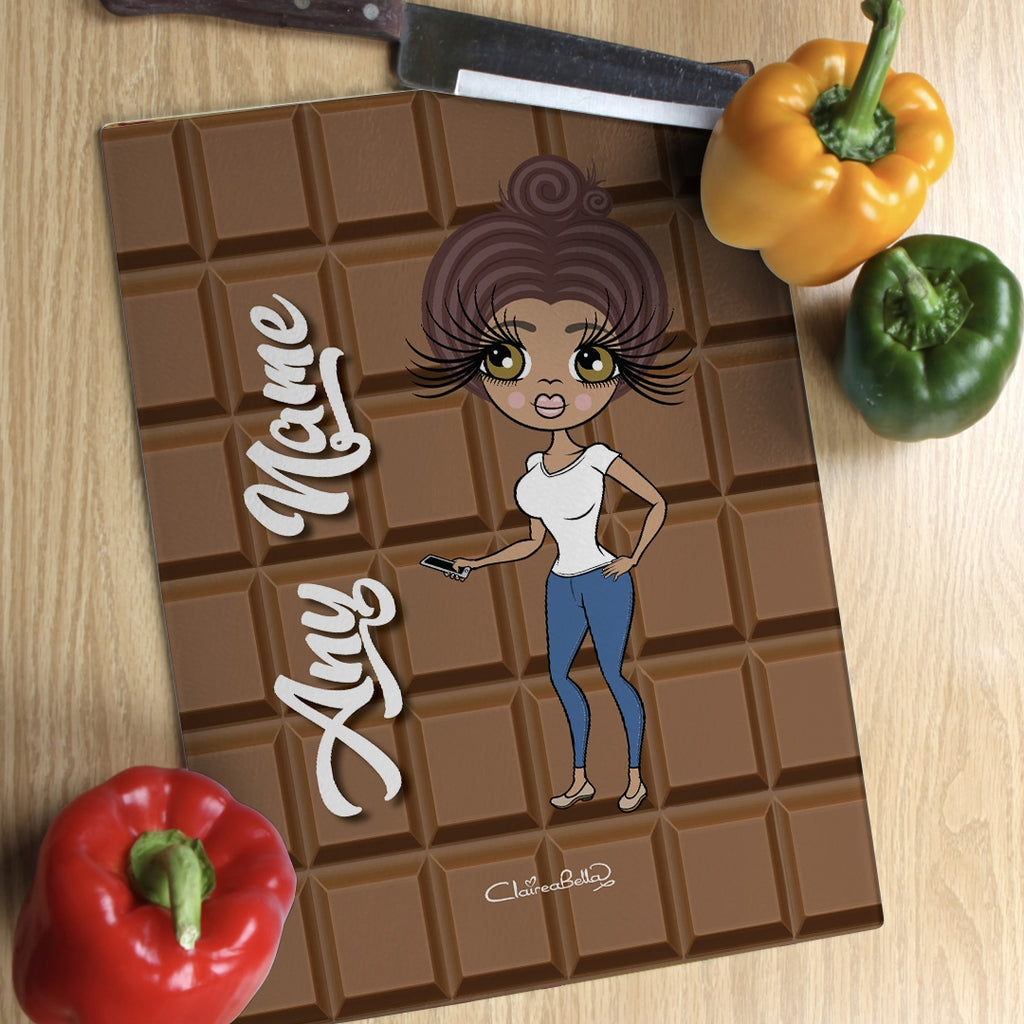 ClaireaBella Glass Chopping Board - Chocolate - Image 3