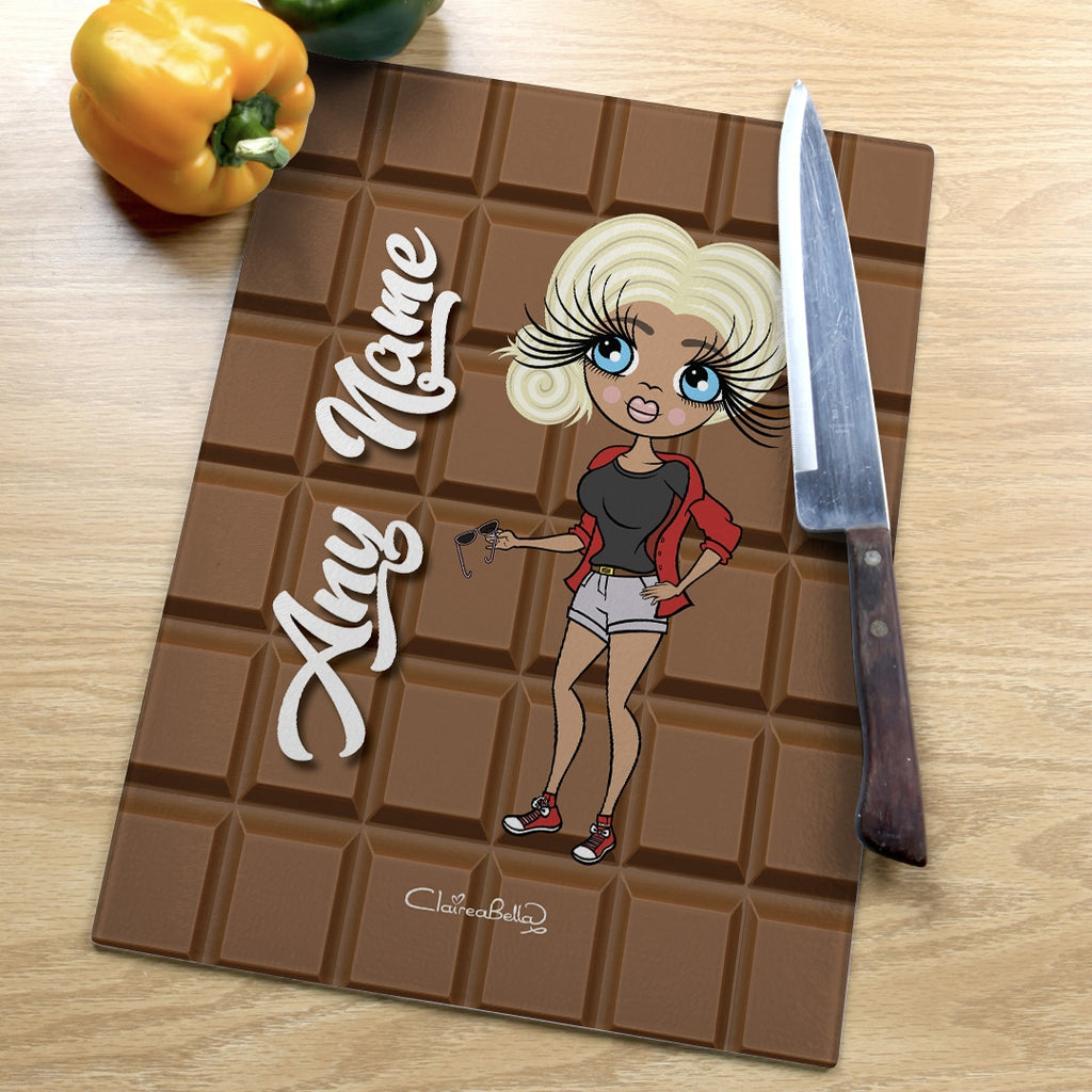 ClaireaBella Glass Chopping Board - Chocolate - Image 2