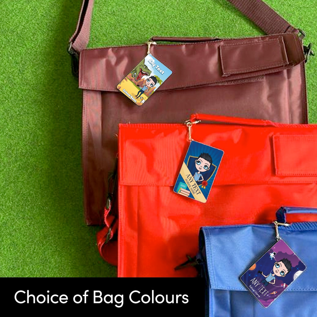 Jnr Boys Personalised Keyring & Premium Book Bag Bundle - Image 2