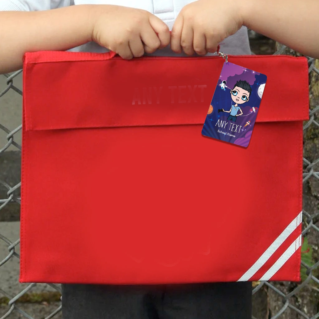 Jnr Boys Personalised Keyring & Book Bag Bundle - Image 5