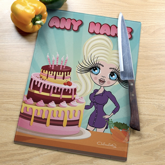 ClaireaBella Glass Chopping Board - Cake Surprise - Image 2