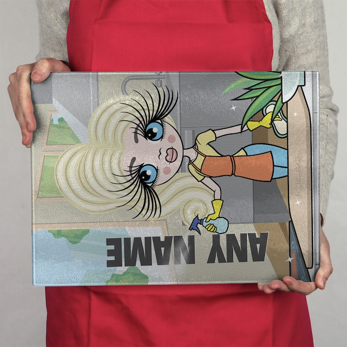 ClaireaBella Glass Chopping Board - Queen Of Clean - Image 3