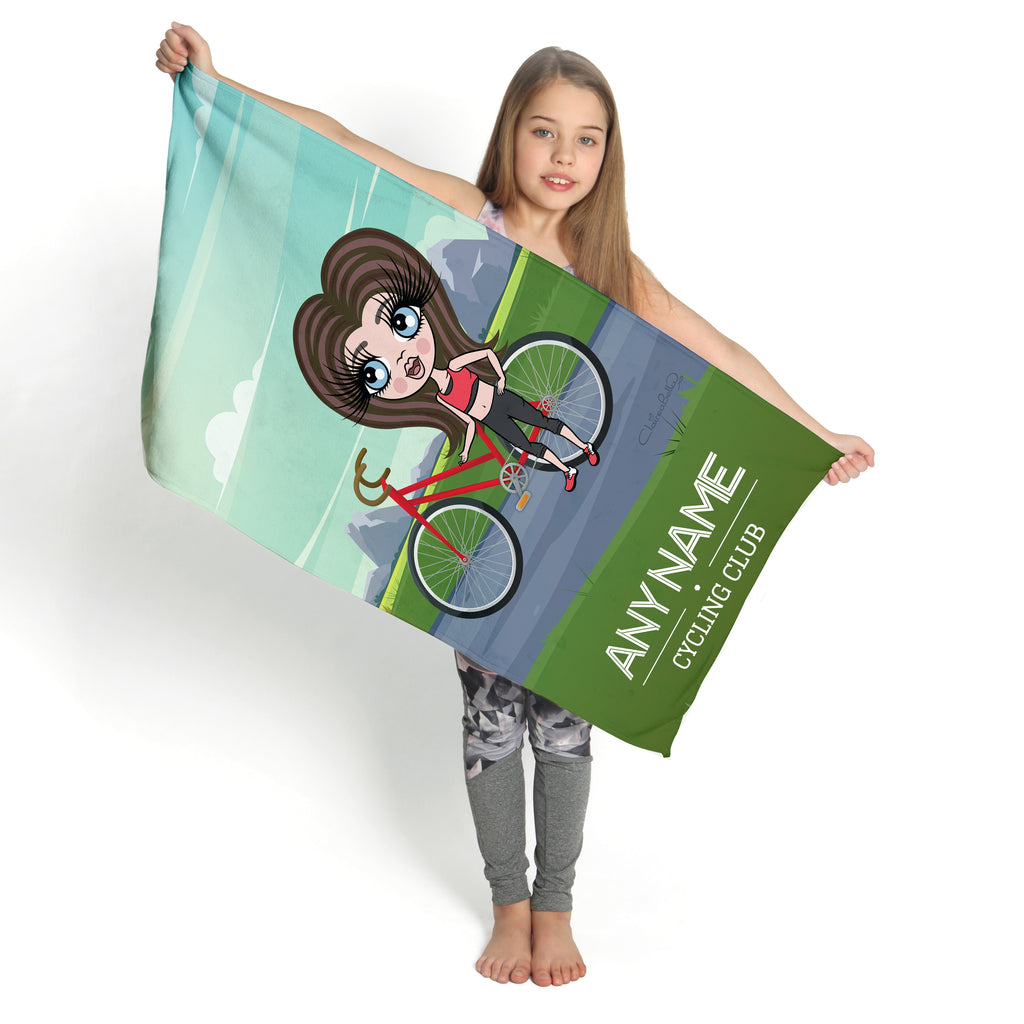 ClaireaBella Girls Bicycle Gym Towel - Image 1