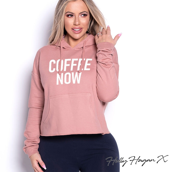 Holly Hagan X Coffee Now Cropped Hoodie - Image 5