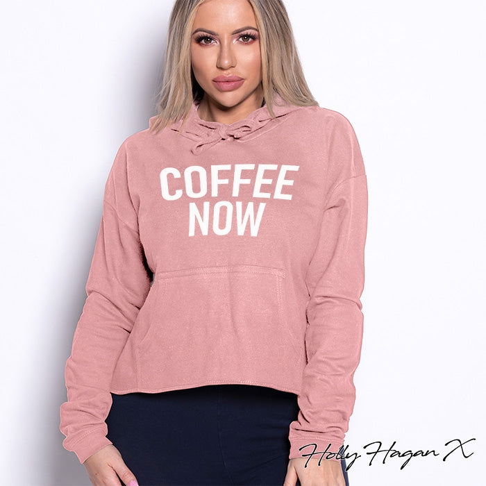 Holly Hagan X Coffee Now Cropped Hoodie - Image 1