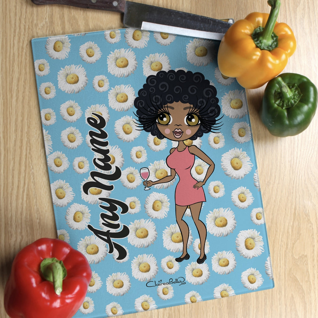 ClaireaBella Glass Chopping Board - Daisy - Image 4