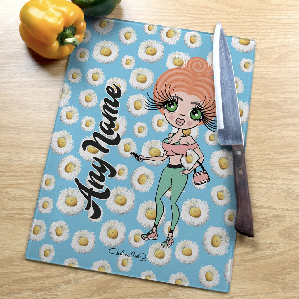 ClaireaBella Glass Chopping Board - Daisy - Image 3