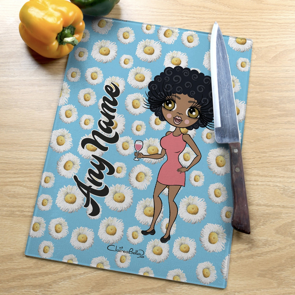 ClaireaBella Glass Chopping Board - Daisy - Image 2
