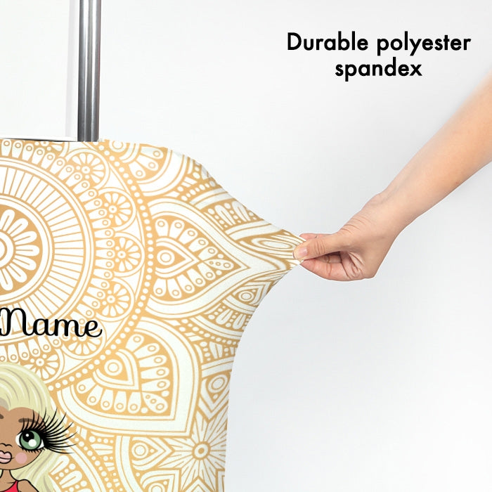 ClaireaBella Golden Lace Suitcase Cover - Image 3