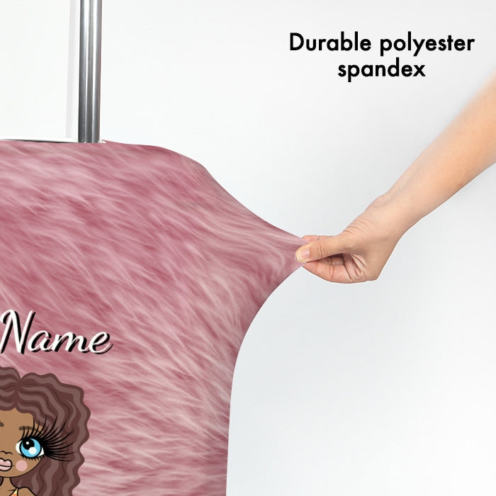 ClaireaBella Fur Effect Suitcase Cover - Image 3