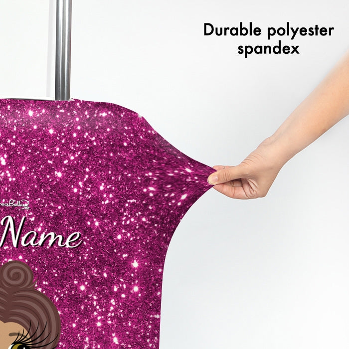 ClaireaBella Selfie Glitter Effect Suitcase Cover - Image 3