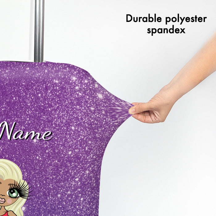 ClaireaBella Ombre Glitter Effect Suitcase Cover - Image 3