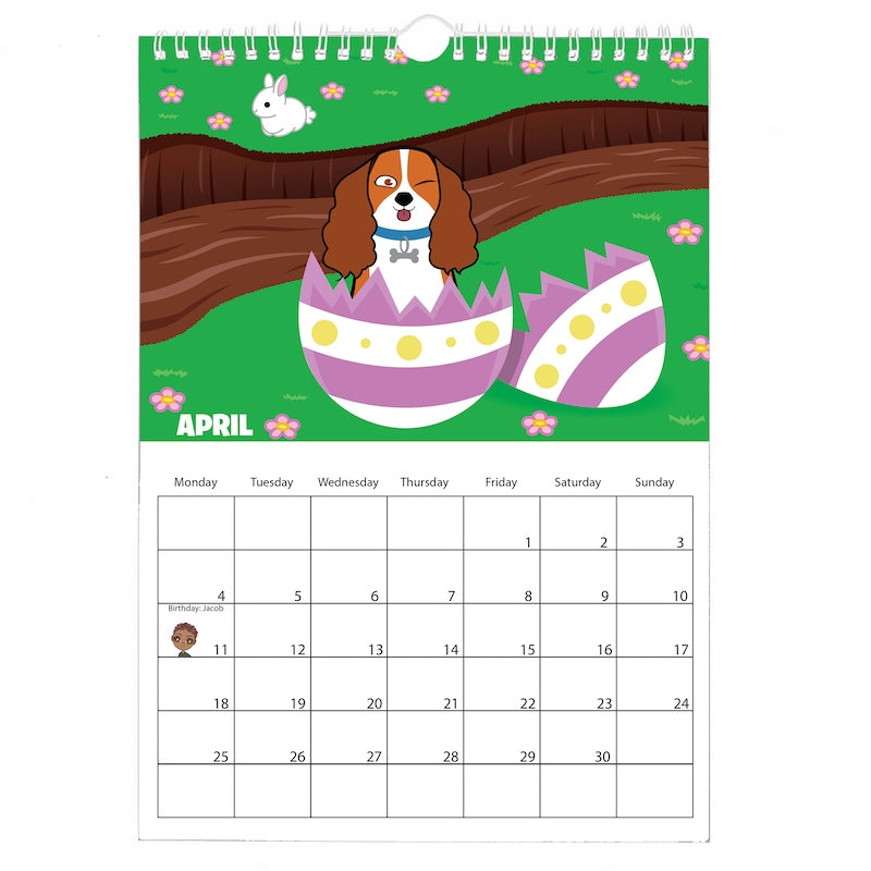 Personalised Dog Wall Calendar – Toxic Fox personalised-dog-wall-calendar-toxic-fox