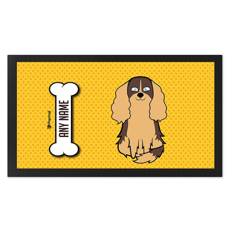 Personalised Dog Polka Dots Pet Mat - Image 1