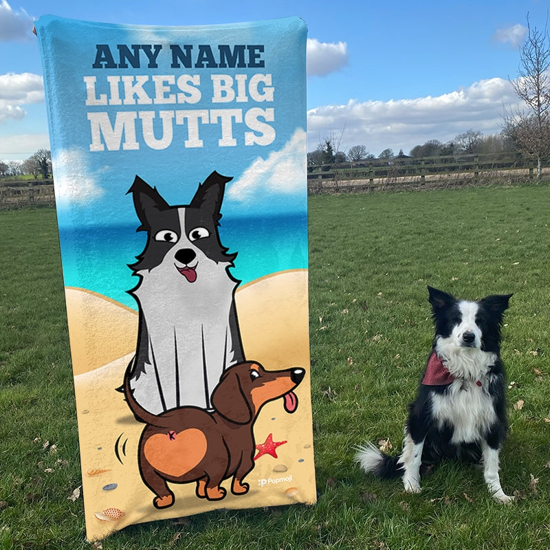 Personalised Dog Big Mutts Beach Towel - Image 3