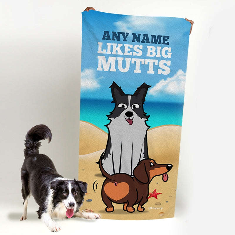 Personalised Dog Big Mutts Beach Towel - Image 5