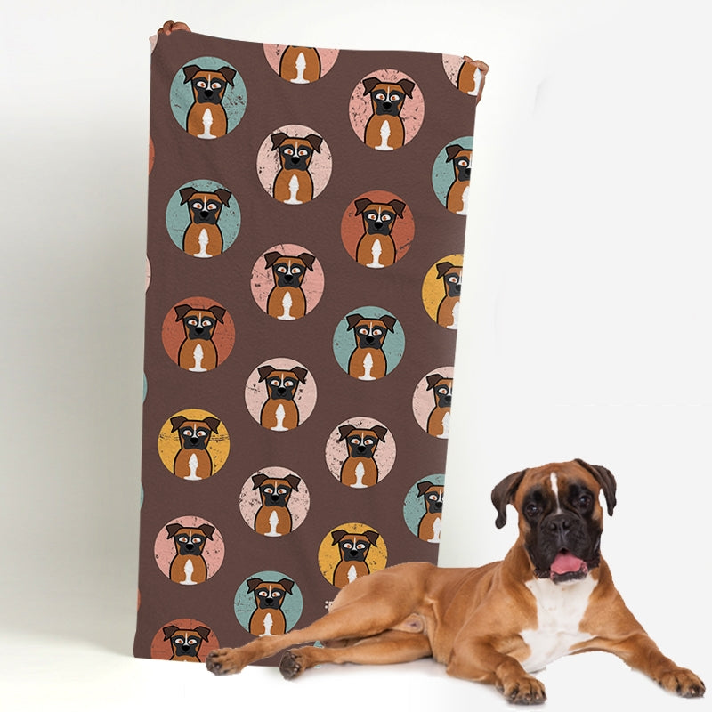 Personalised Dog Emoji Beach Towel - Image 3