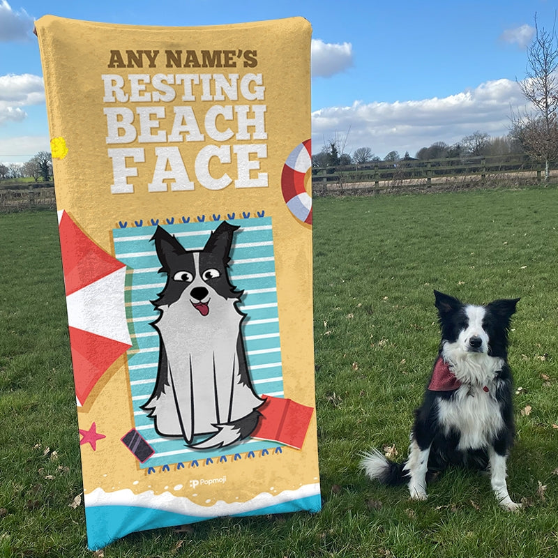 Personalised Dog Resting Beach Towel - Image 4