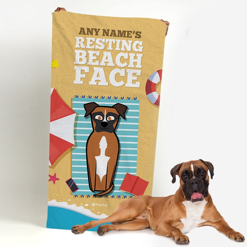 Personalised Dog Resting Beach Towel - Image 3