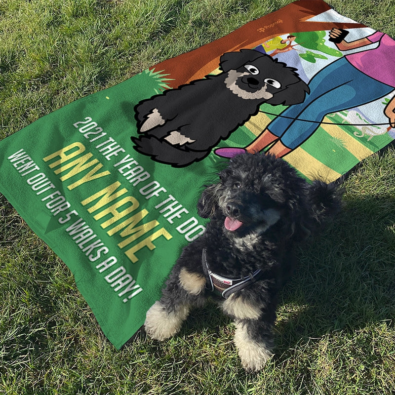 Personalised Dog Year Of The Dog Beach Towel - Image 5