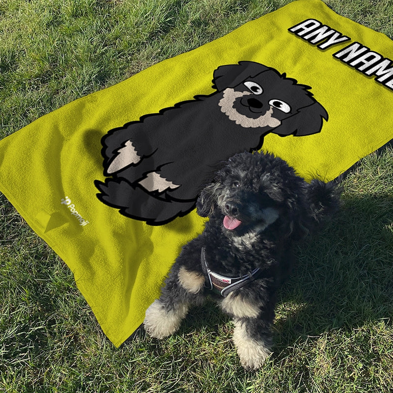 Personalised Dog Yellow Bath Towel - Image 5