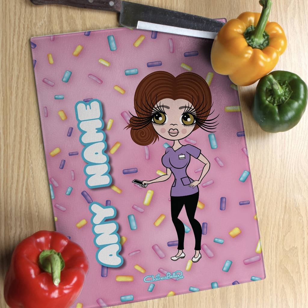ClaireaBella Glass Chopping Board - Dougnut Delights - Image 3