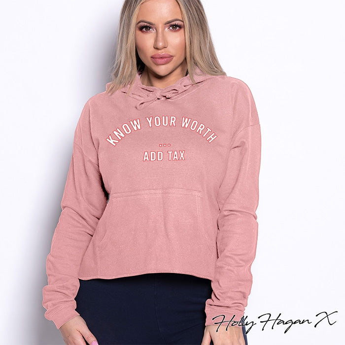 Holly Hagan X Know Your Worth Cropped Hoodie - Image 5