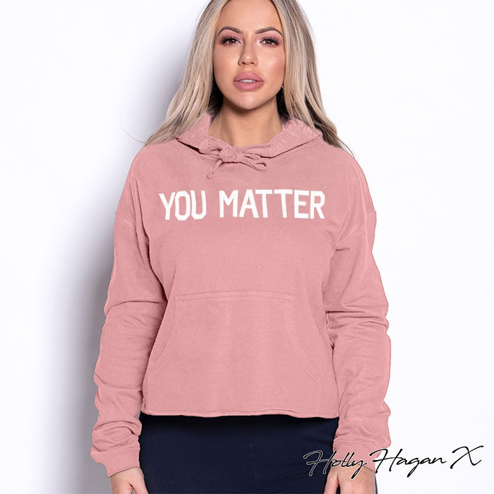 Holly Hagan X You Matter Cropped Hoodie - Image 4