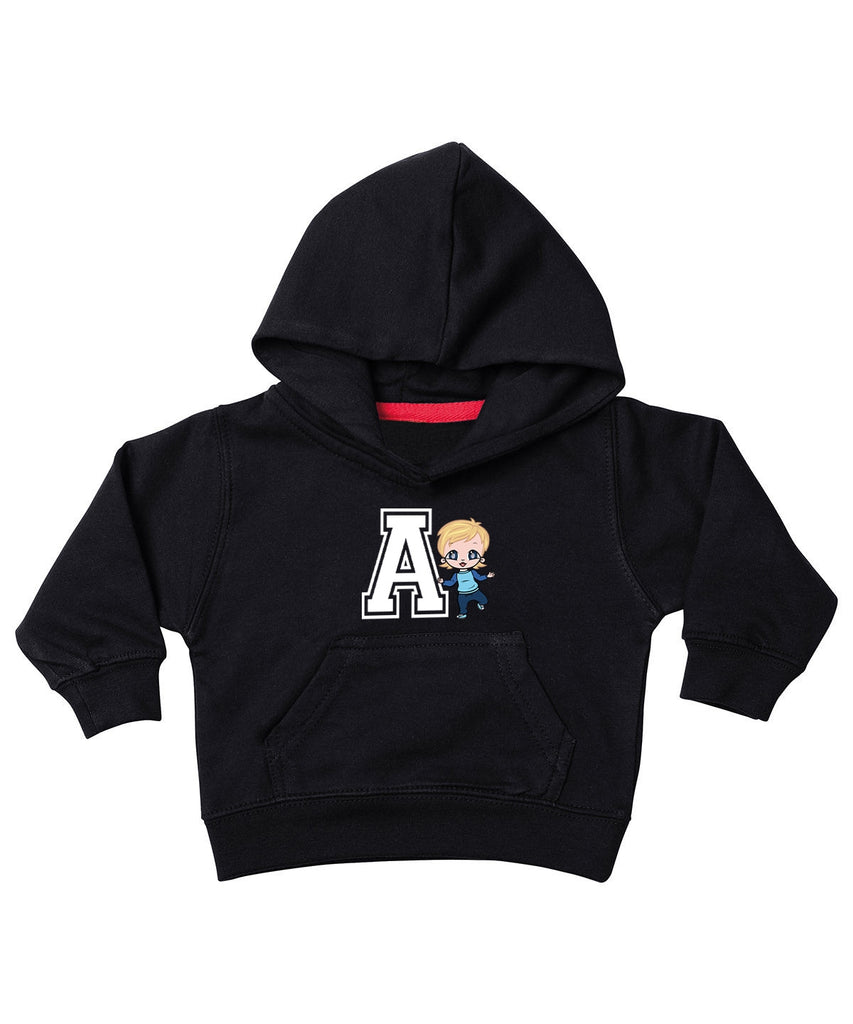 Early Years Boys Varsity Large Central Initial Hoodie - Image 2