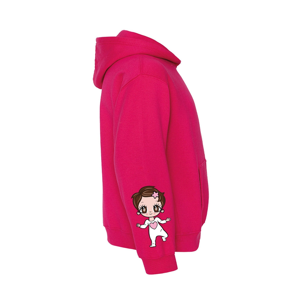 Early Years Girls Varsity Large Central Name Hoodie - Image 2