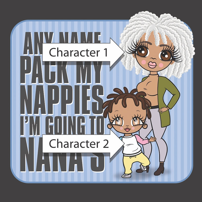 Multi Character Boys Personalised Going To Nana's Nappy Bag - Image 2