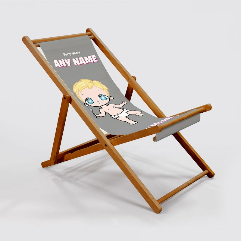 Early Years Grey Deckchair - Image 2