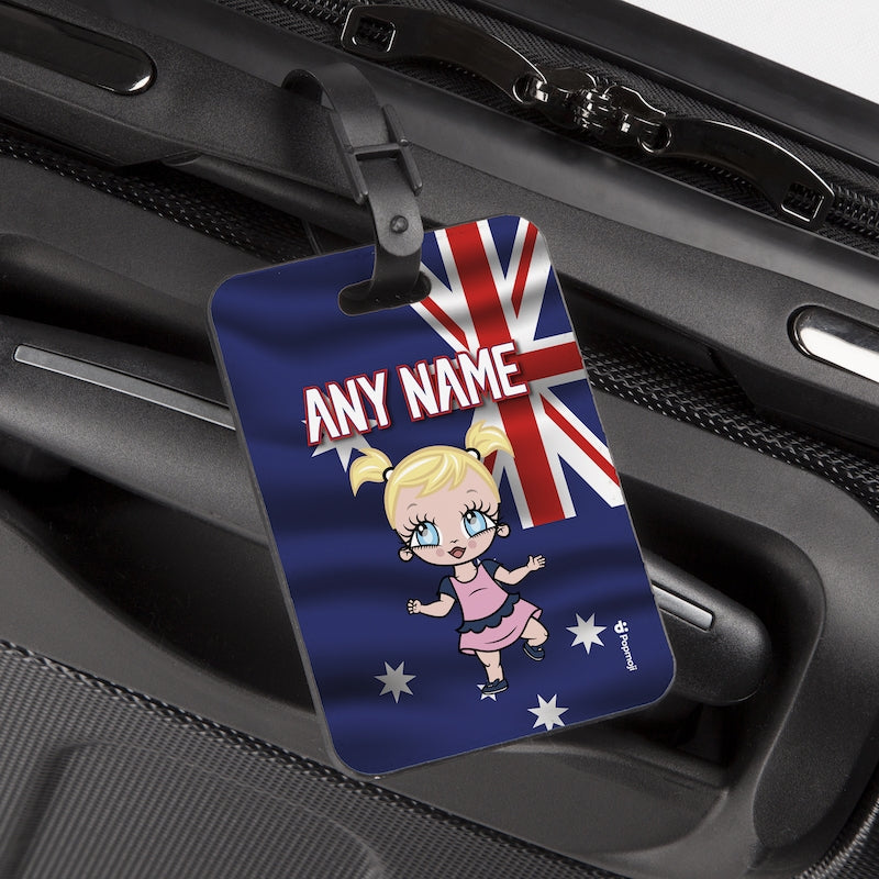 Early Years Girls Australia Flag Luggage Tag - Image 2