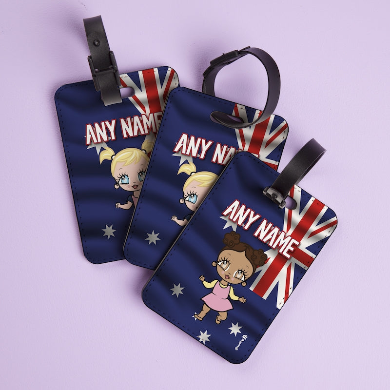 Early Years Girls Australia Flag Luggage Tag - Image 3