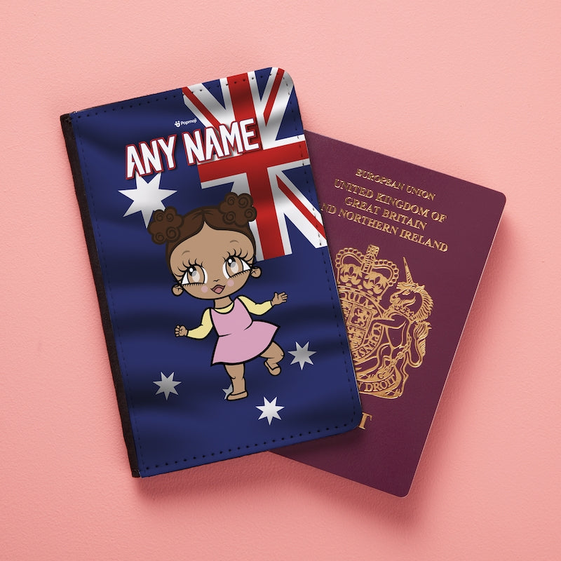 Early Years Girls Australia Flag Passport Cover - Image 1