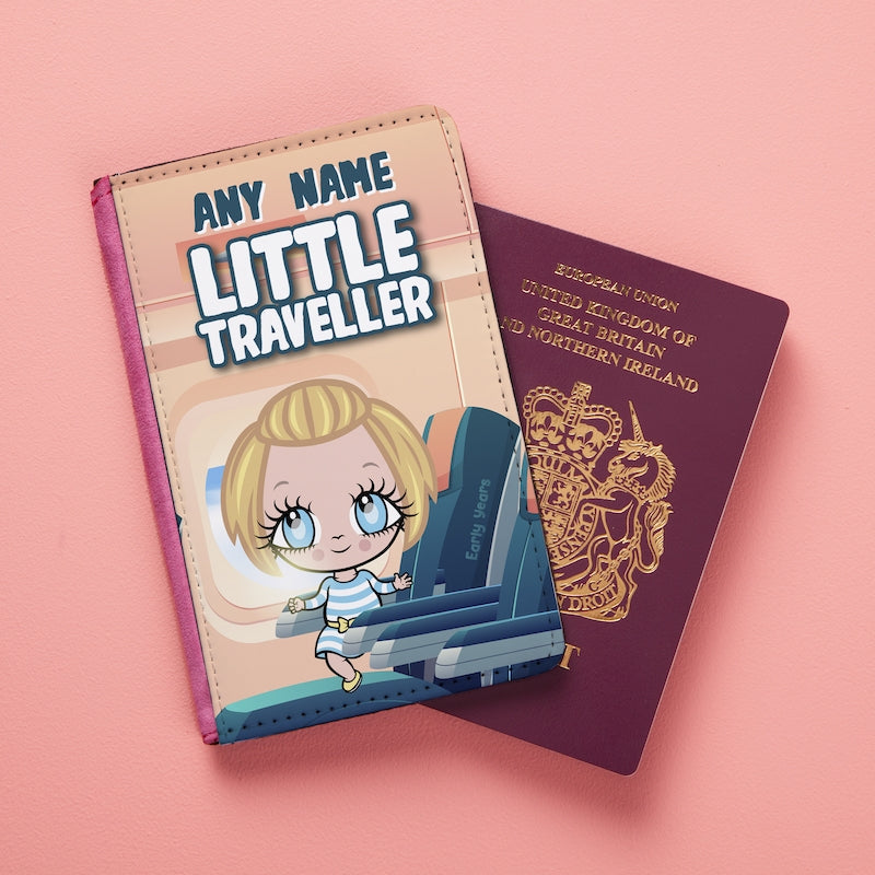 Early Years Girls Personalised Little Traveller Passport Cover - Image 4