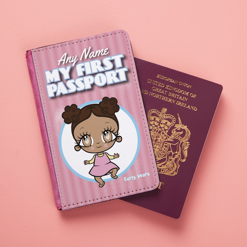 Early Years Girls Personalised My First Passport Cover - Image 5