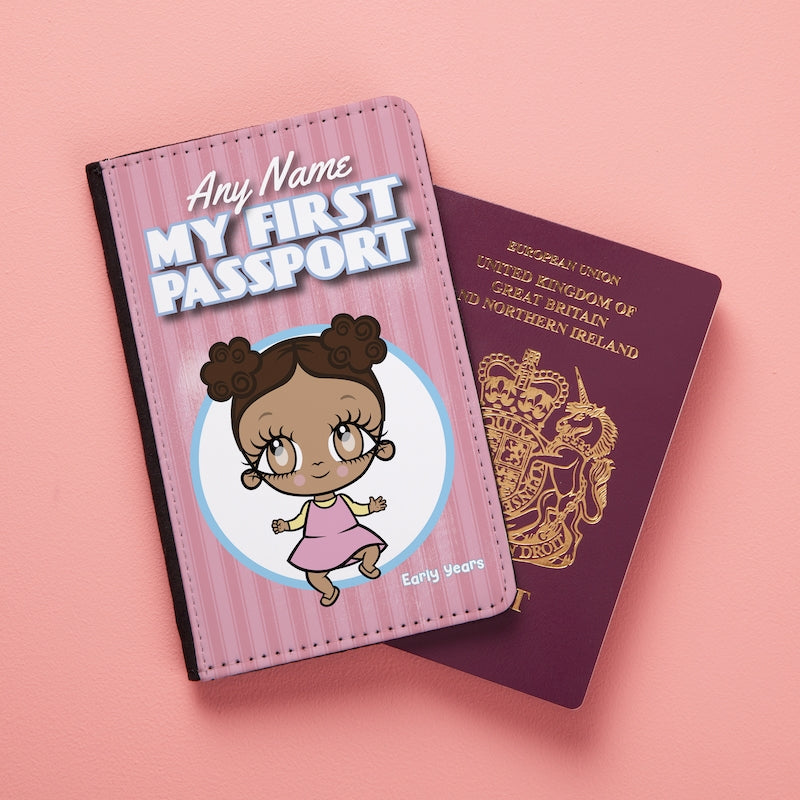 Early Years Girls Personalised My First Passport Cover - Image 2