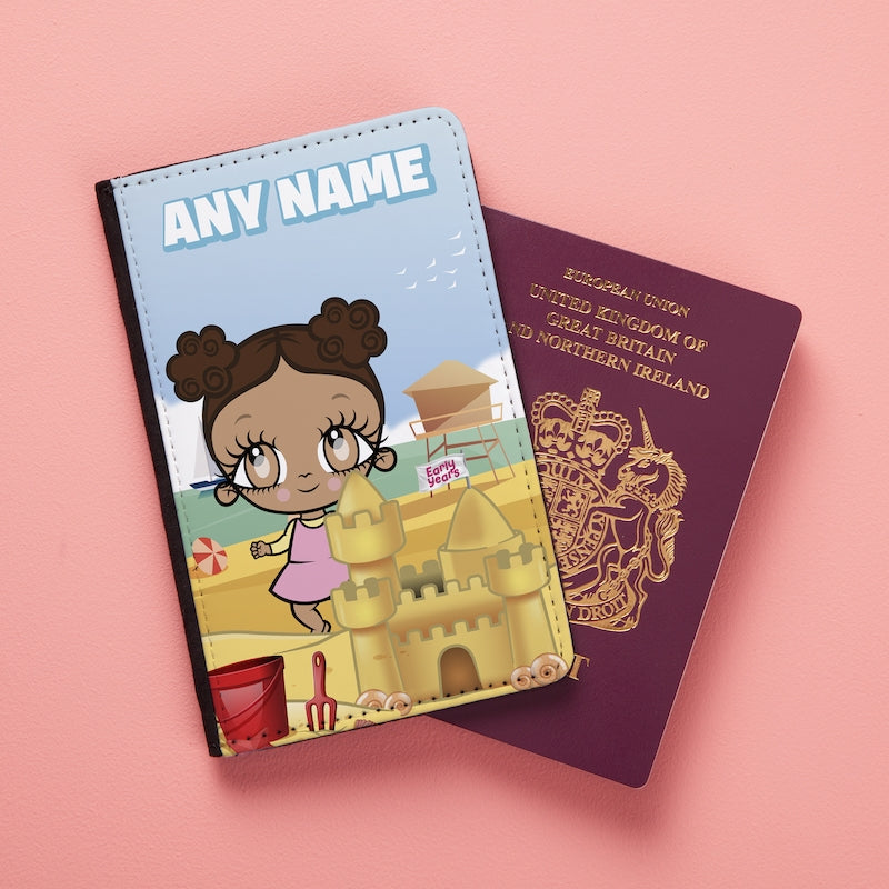 Early Years Girls Personalised Sandcastle Fun Passport Cover - Image 6