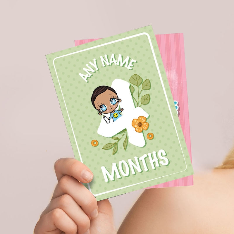 Early Year Boys Age Floral Milestone Cards - Image 3