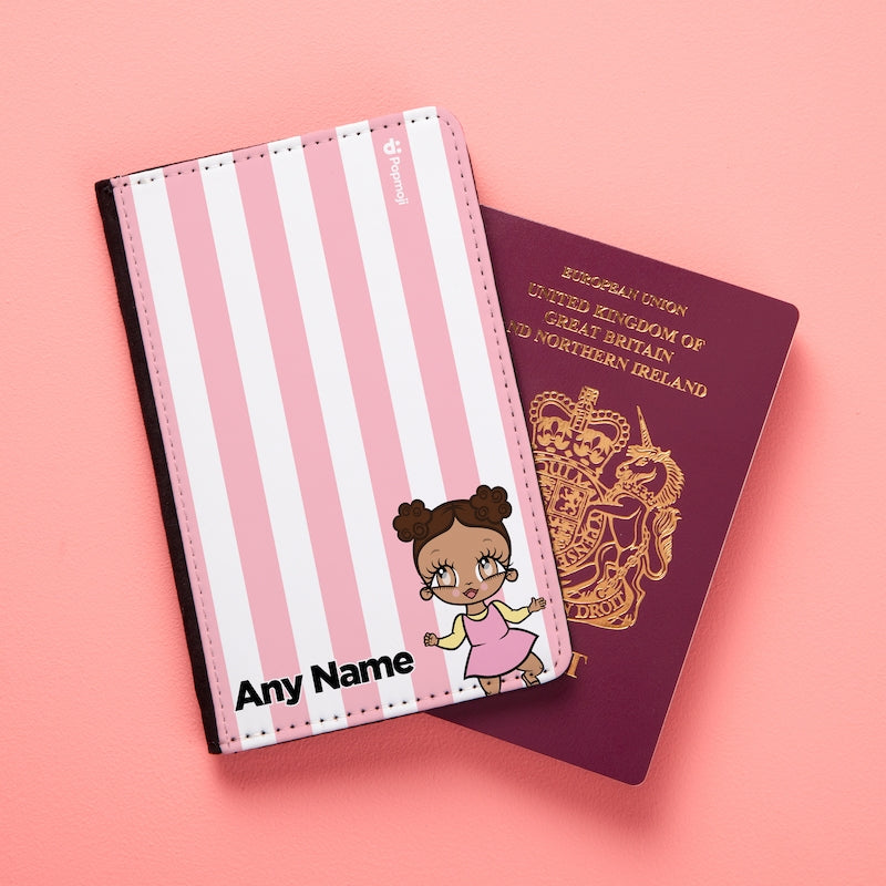 Early Years Personalised Light Pink Stripe Passport Cover - Image 5