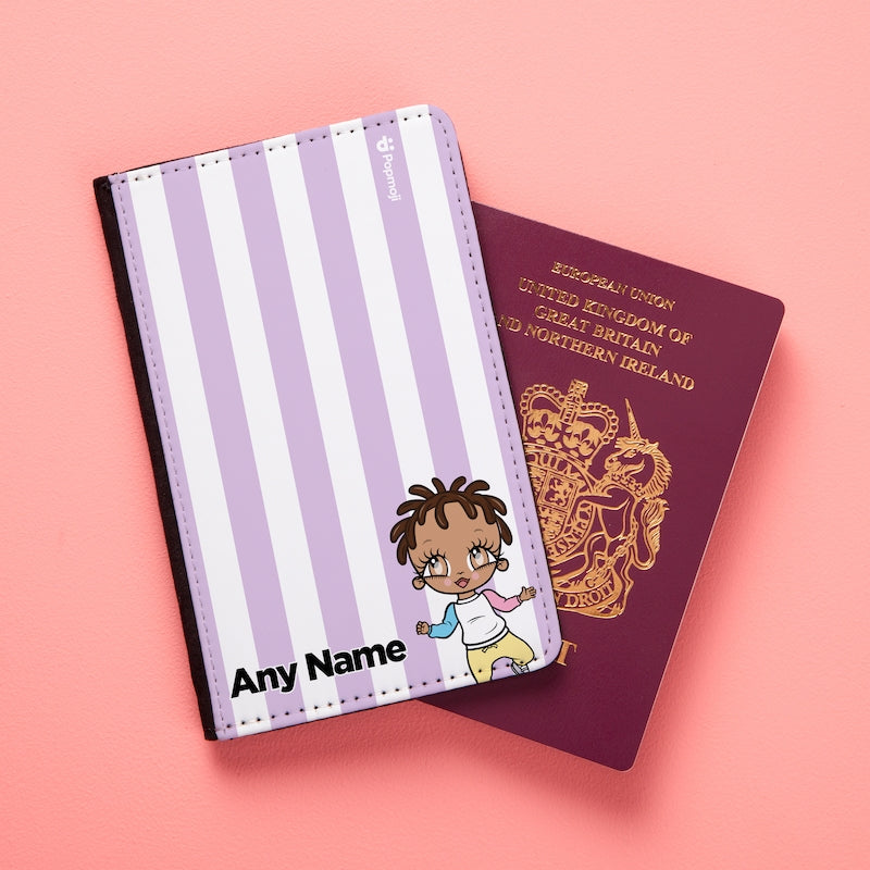 Early Years Personalised Lilac Stripe Passport Cover - Image 6